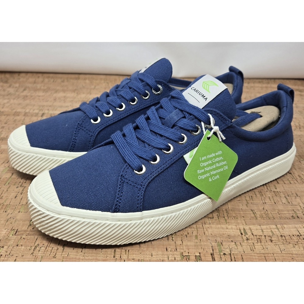CARIUMA OCA Low Shadow Blue Canvas Sneakers Mens US 11.5 Womens 13 Shoes